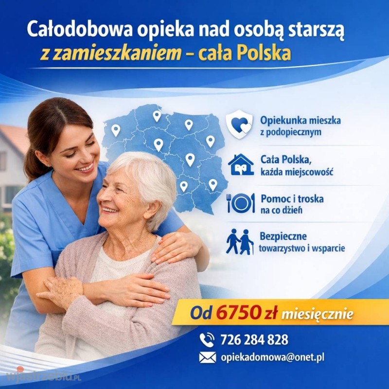 Całodobowa opieka z zamieszkaniem dla seniora -...