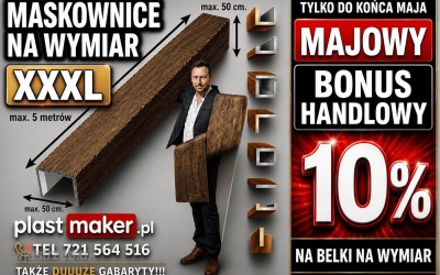 6033_1_plastmaker_imitacja_drewna_na_wymiar_belki_rustyklane_sufitowe_dekoracyjne_maskownice_drewnopodobne_styropianowe_sztukateria_elastyczne_deski_dekoracyjne_