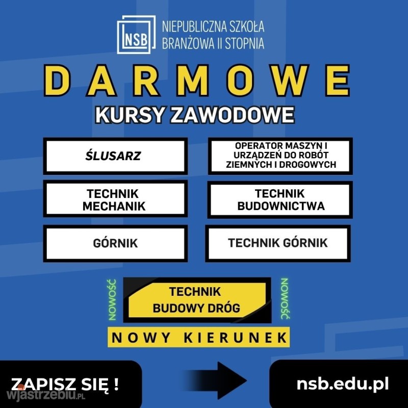 Kursy zawodowe za darmo - bez limitu wieku! Zapisz się